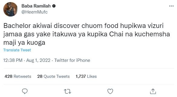 Baba ramilah 0 heemmufc bachelor akiwai discover chuom food hupikwa vizuri jamaa