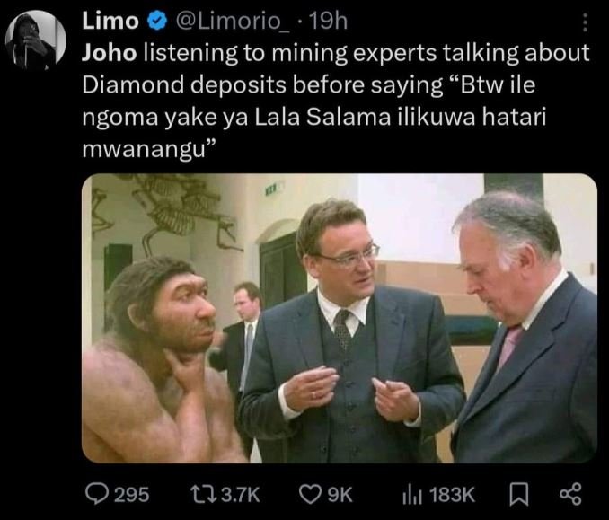 Limo limorio 19h joho listening to mining experts talking about diamond deposits