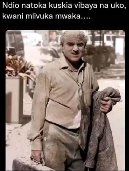 Ndio natoka kuskia vibaya na uko, kwani mlivuka mwaka.