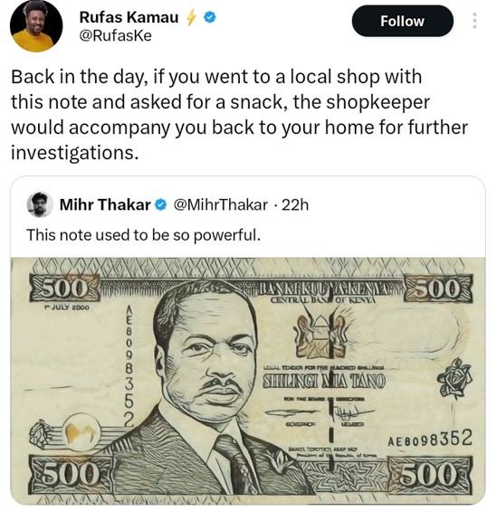 Rufas kamau rufaske follow back in the day ifyou went to a local shop with this