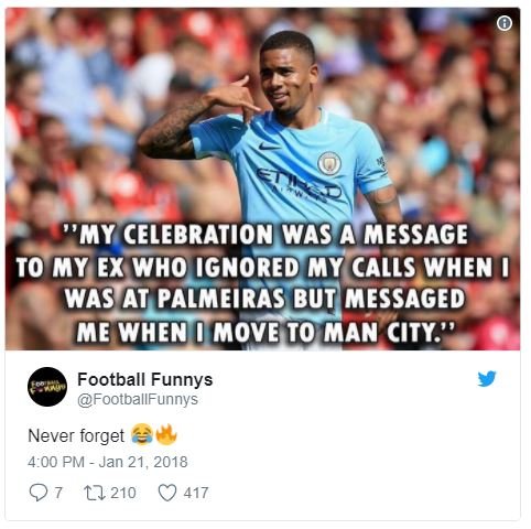 My celebration was a message to my ex who ignored my calls when was at palmeiras