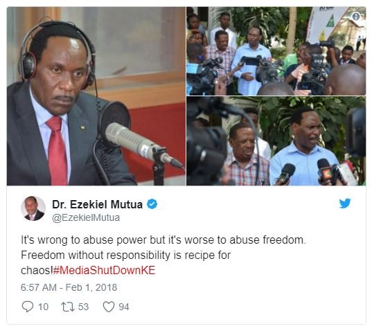 Dr. ezekiel mutua ezekielmutua its wrong to abuse power but its worse to abuse f