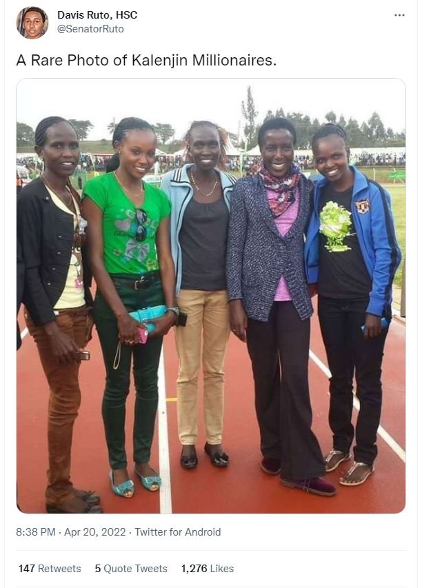 Davis ruto, hsc senatorruto a rare photo of kalenjin millionaires 8.38 pm apr 20