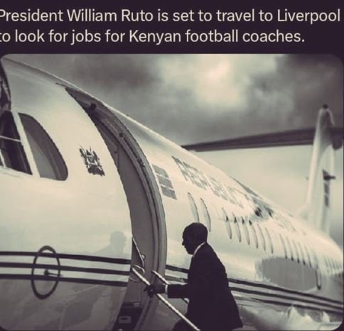 President william ruto is set to travel to liverpool 0 look for jobs for kenyan