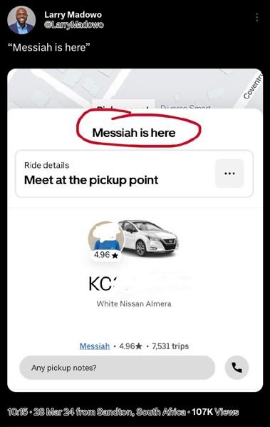 Larry madowo laruadovo messiah is here messiah is here rde details meet at the p