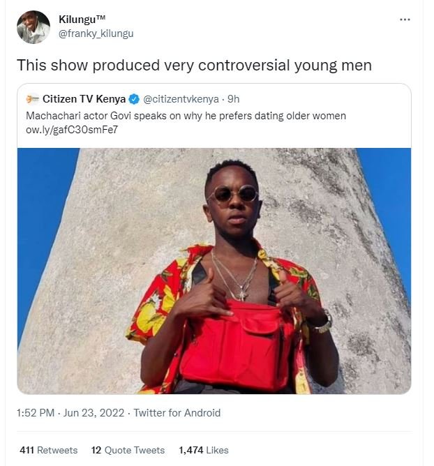 Kilungu tm franky_kilungu this show produced very controversial young men citize