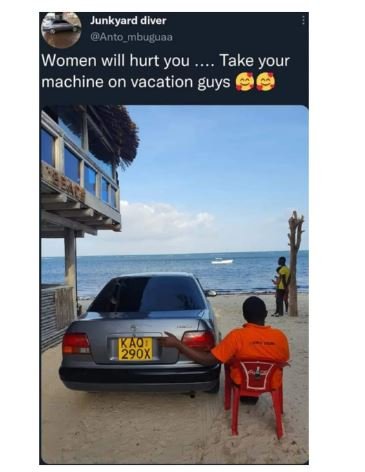 Junkyard dlver anto moubuaa women will hurt you take your machine on vacation gu