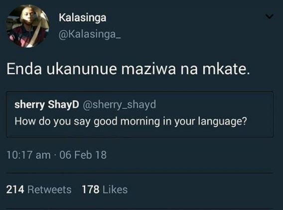 Kalasinga kalasinga _ enda ukanunue maziwa na mkate sherry shayd sherry_shayd ho