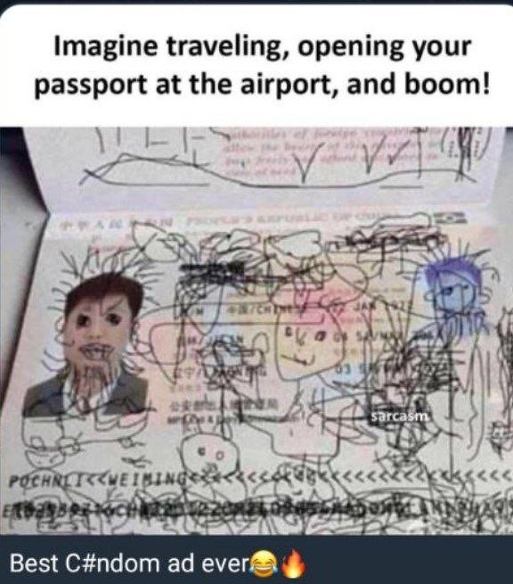 Imagine traveling, opening your passport at the airport, and boom! pochniisqe be