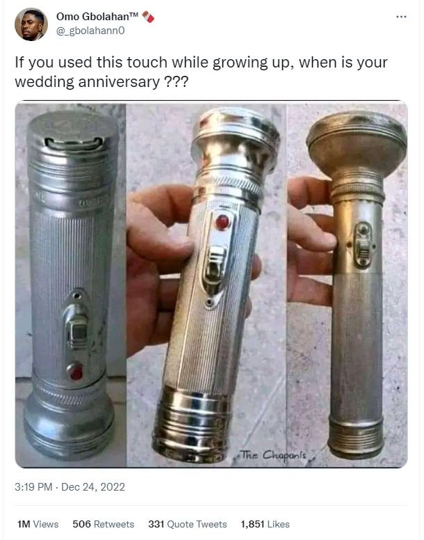 Omo gbolahantw gbolahanno if you used this touch while growing up when is your w