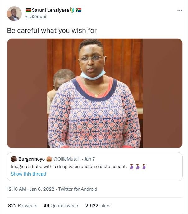 Saruni Lenaiyasa GSaruni Be careful what you wish for Burgermoyo OllieMutai _ Ja