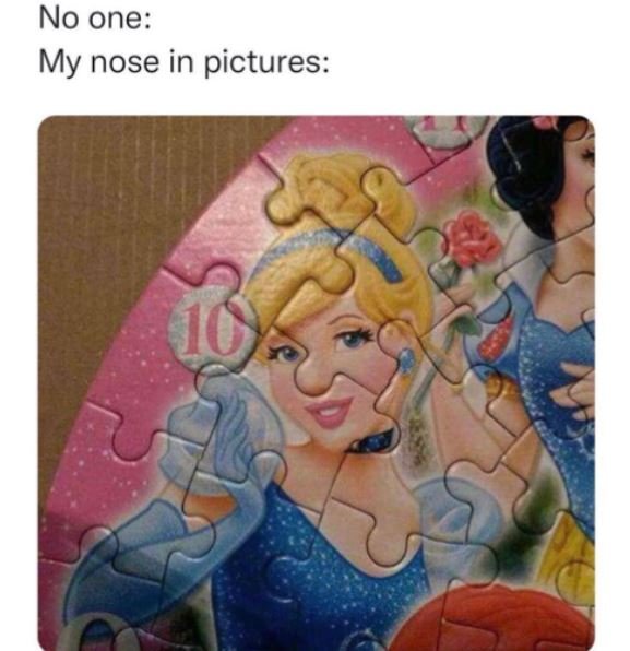 No one my nose in pictures