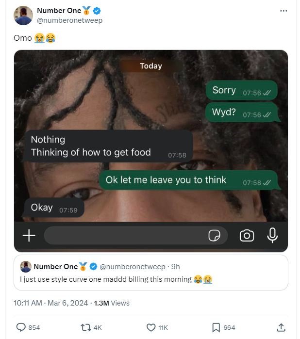 Number one numberonetweep omo 5è today sorry 0756 wyd? 0756 nothing thinking of