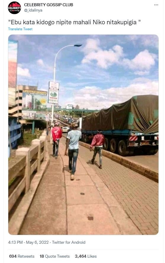 Celebrity gossip club idalinya ebu kata kidogo nipite mahali niko nitakupigia tr