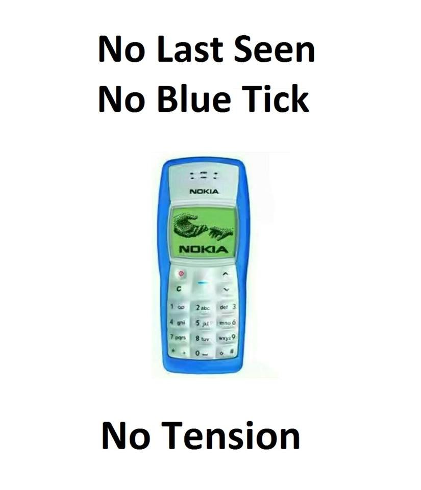 No last seen no blue tick nokia nokia ae no tension zers