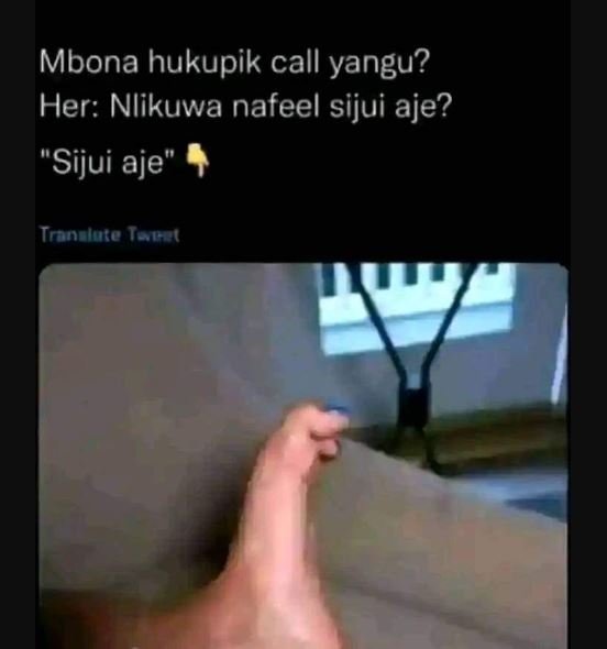Mbona hukupik call yangu? her nlikuwa nafeel sijui aje? sijui aje tranaloroel