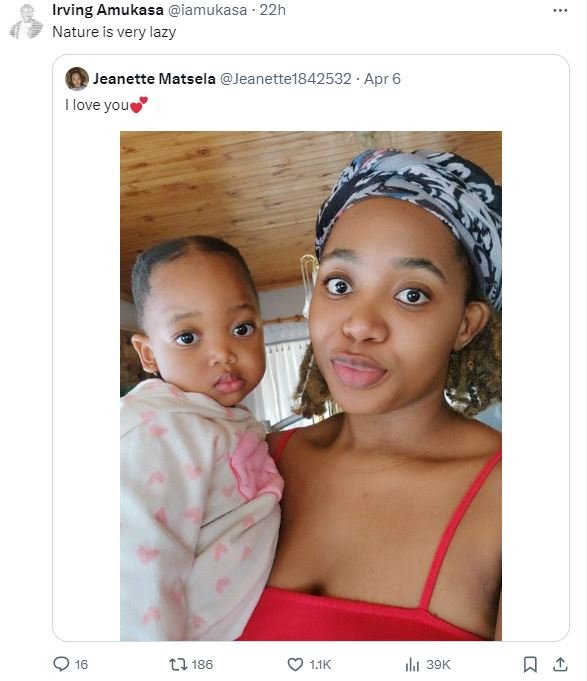 Irving amukasa iamukasa 22h nature is very lazy jeanette matsela jeanette1842532