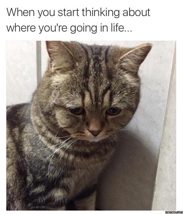 When you start thinking about where you're going in life.