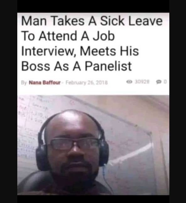 Man takes a sick leave to attend a job interview meets his boss as a panelist 6,