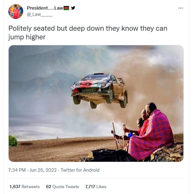 President. . law law politely seated but deep down they know they can jump highe