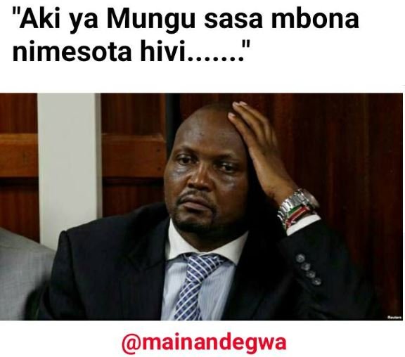 Aki ya mungu sasa mbona nimesota hivi... mainandegwa