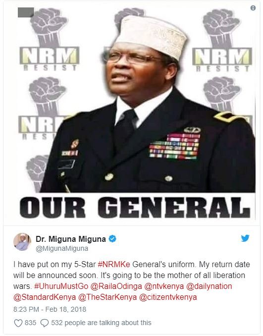 I 1es1s mim nfes15 t mi es our general dr. miguna miguna migunamiguna have put o