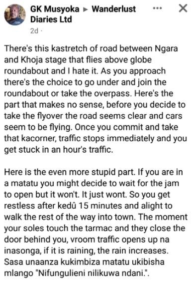 Gk musyoka wanderlust diaries ltd there's this kastretch of road between ngara a