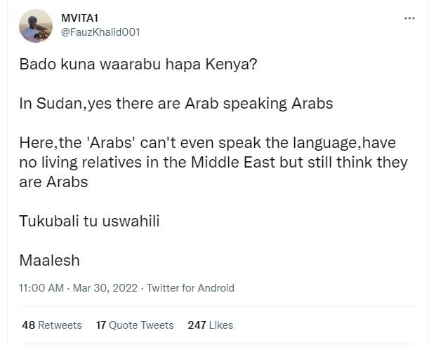Mvitai fauzkhalido01 bado kuna waarabu hapa kenya? in sudan,yes there are arab s