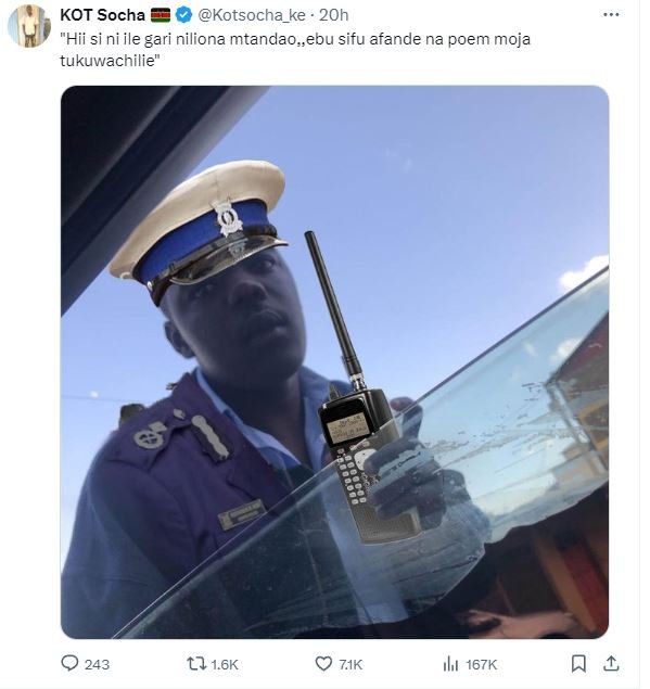 Kot socha kotsocha_ke 20h hiisi niile gari niliona mtandao,,ebu sifu afande na p