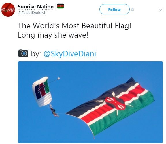 Sunrse natiop davidkyalom follow the world's most beautiful flag! long may she w