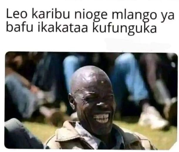 Leo karibu nioge pr8. ya bafu ikakataa
