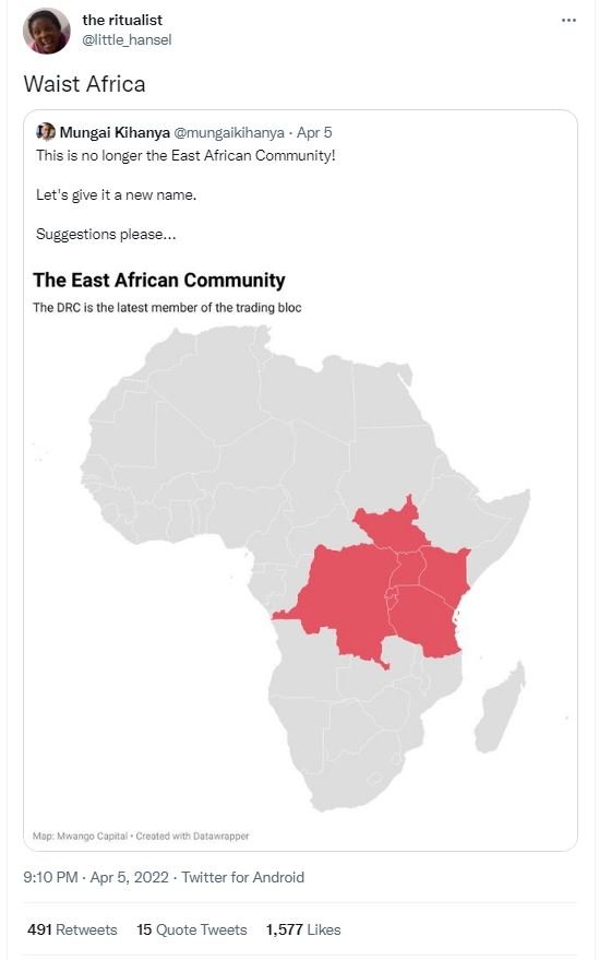The ritualist little_hanse waist africa mungai kihanya mungaikihanya apr 5 tnis