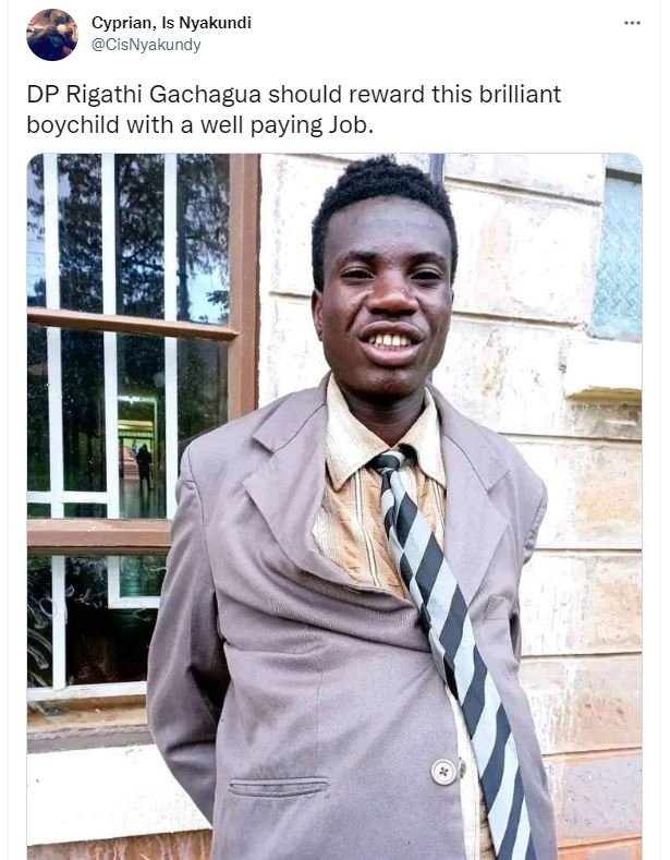 Cyprian, is nyakundi cisnyakundy dp rigathi gachagua should reward this brillian