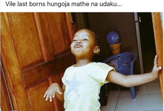 Vile last borns hungoja mathe na udaku