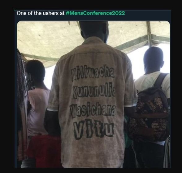 One of the ushers at MensConference2022 MAuBuacha Kanonulue O7ashchan? Vitu