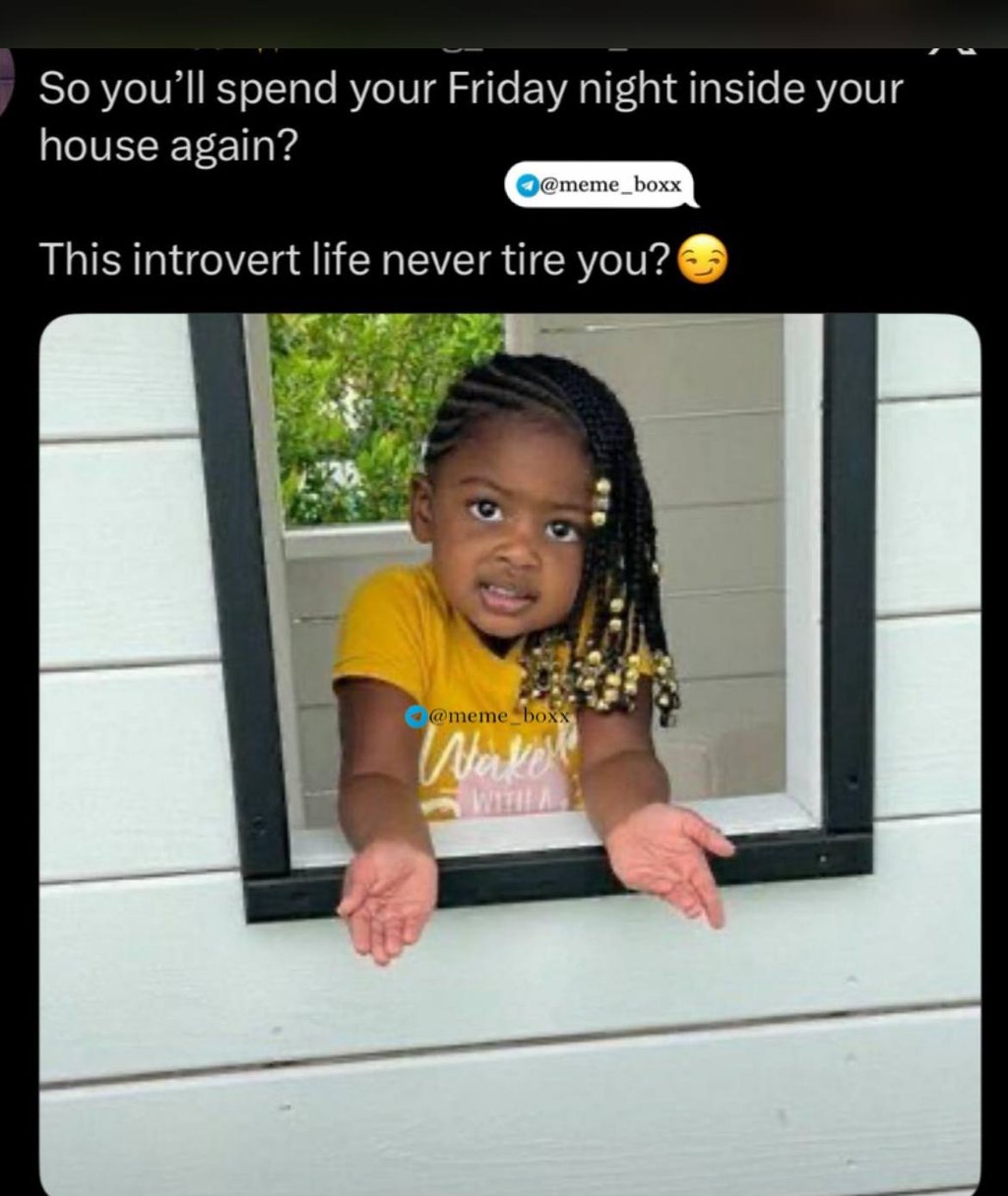 So you'll spend your friday night inside your house again? meme boxx this introv
