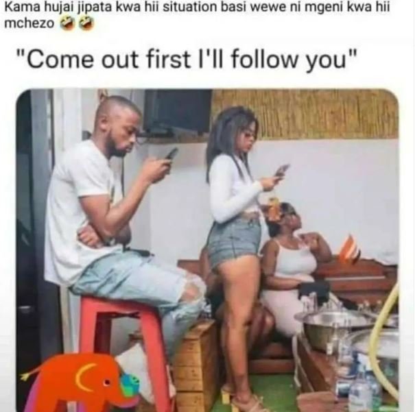 Kama hujai jipata kwa hii situation basi wewe ni mgeni kwa hií mchezo come out f