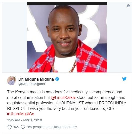 Dr. miguna miguna migunamiguna the kenyan media is notorious for mediocrity inco