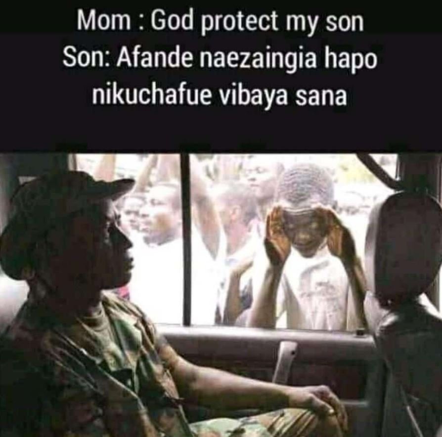 Mom God protect my son Son Afande naezaingia hapo nikuchafue vibaya sana
