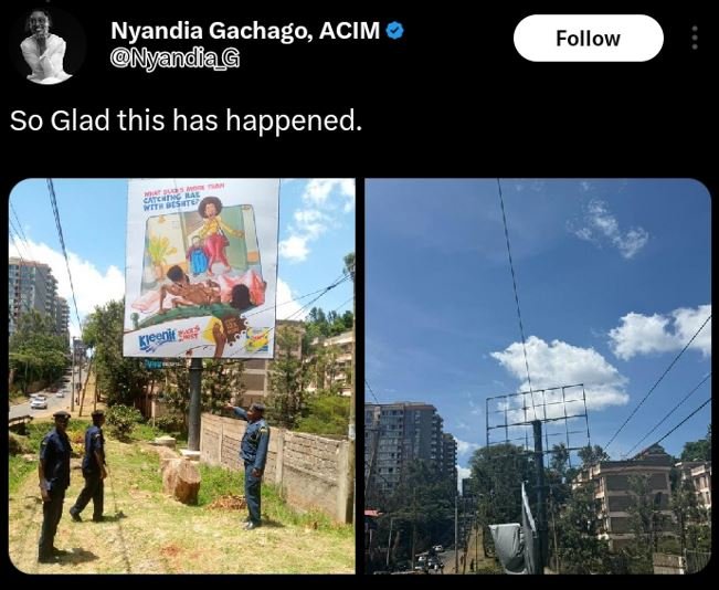 Nyandia gachago acim myandia follow so glad this has happened. gleenk ,