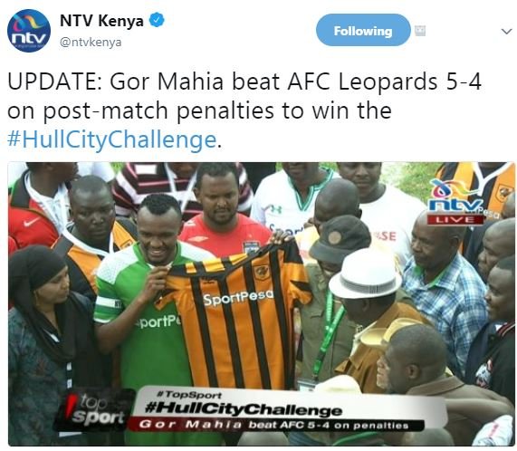 Ntv kenya ntvkenya following update gor mahia beat afc leopards 54 on postmatch