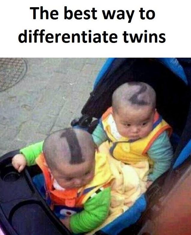 The best way to differentiate twins