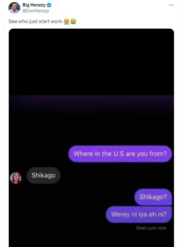 Big henzzy dxnhenzzy see who just start work 42 where in the us are you from? sh