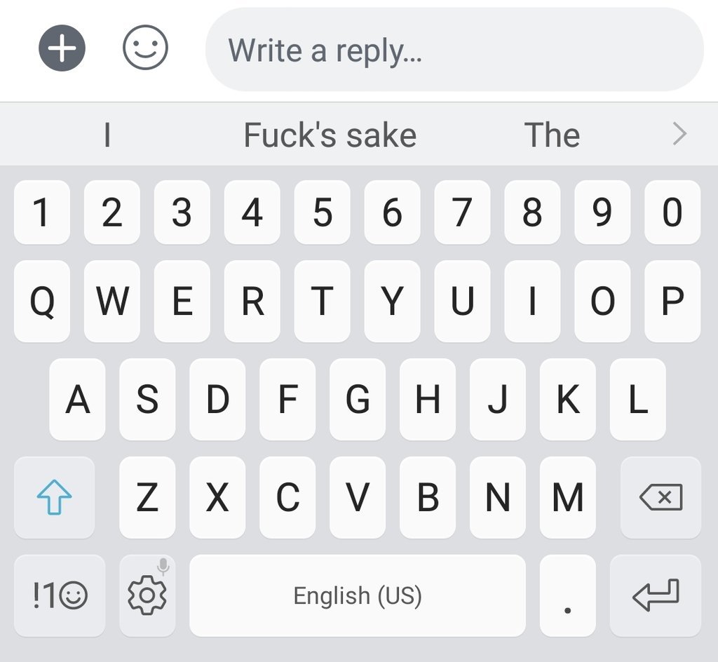 Write a reply fuck's sake the 1 2 3 5 6 7 8 9 0 w e r t u p s d f g h k z c b n