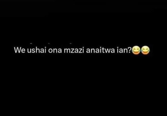 We ushai ona mzazi anaitwa ian?