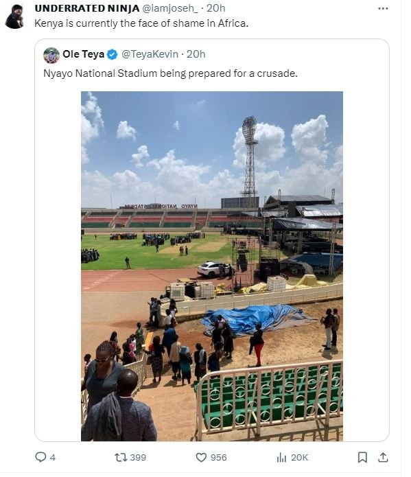 Underrated ninja iamjoseh 20h kenya is currently the face of shame in africa. ol