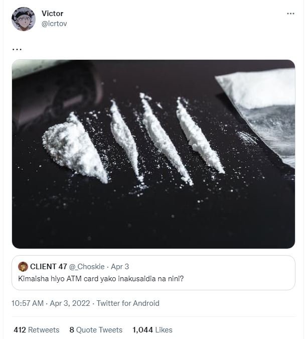 Victor icrtov client 47 _choskie . apr 3 kimaisha hiyo atm card yako inakusaidia