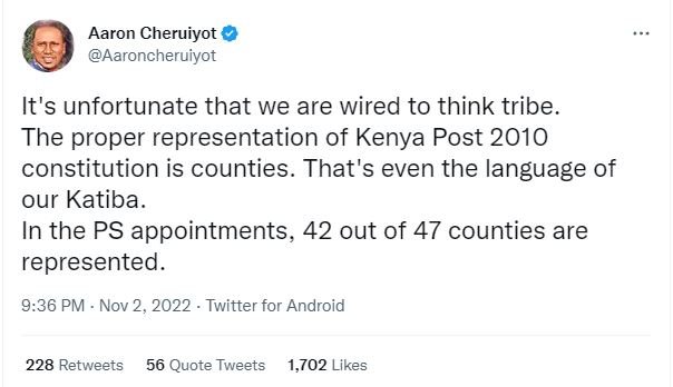 Aaron cheruiyot aaroncheruiyot it's unfortunate that we are wired to think tribe