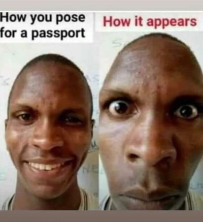 How you pose how it appears for a passport
