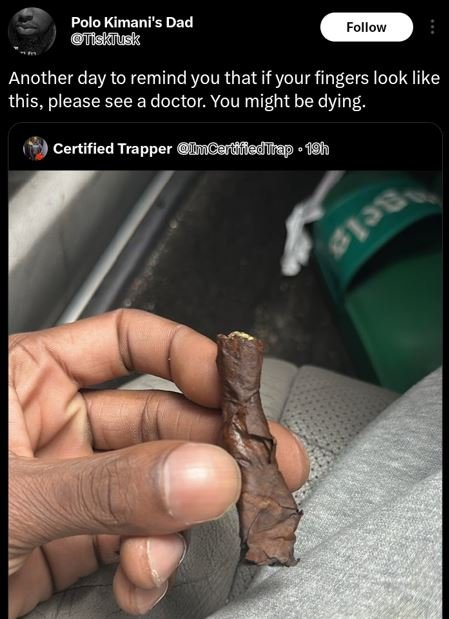 Polo kimani's dad tiskjusk follow another day to remind you that if your fingers